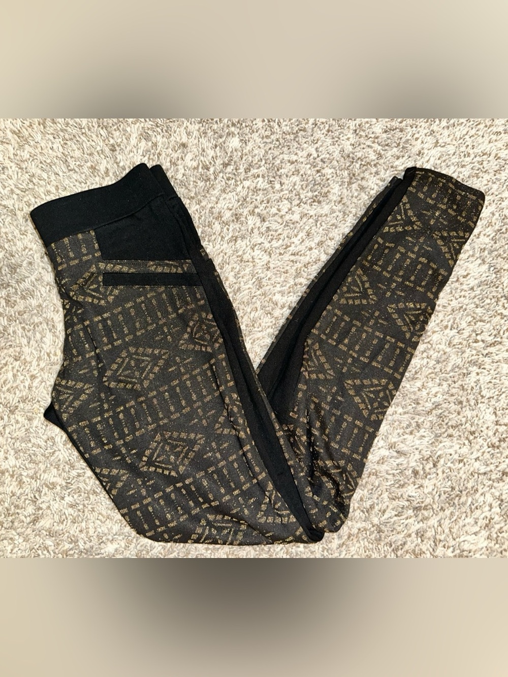 BeBop Black and Gold Leggings